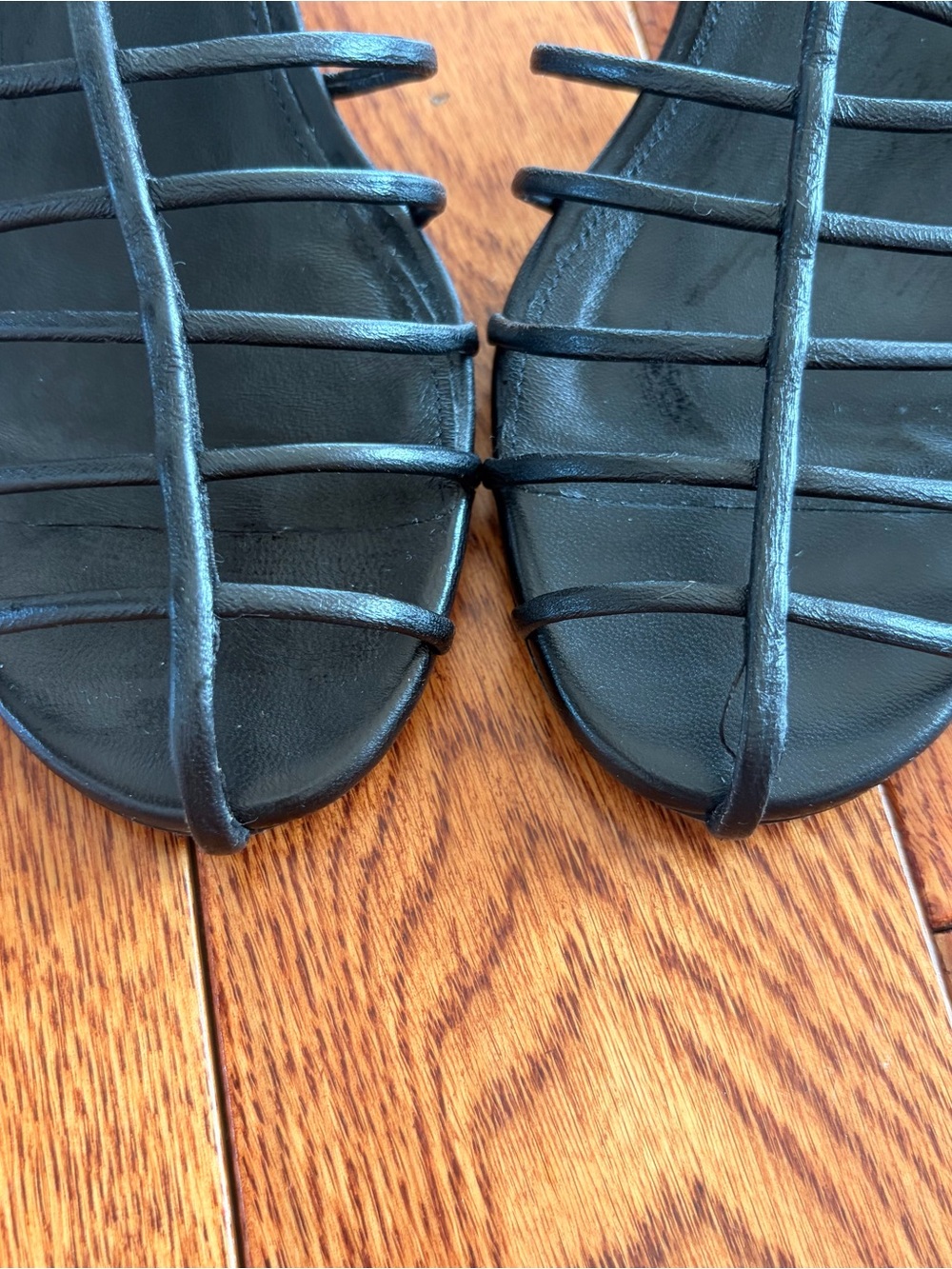 Proenza Schouler Black Cage Leather Sandals - Picture 9 of 12